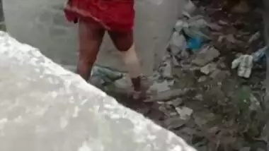 Caught lewd aunt for quick masturbating outdoor, scandal desi XXX mms