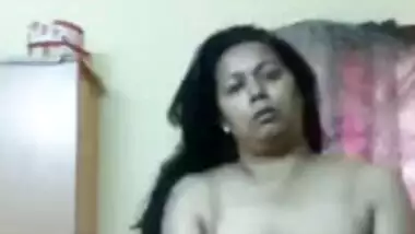 Hot sexy aunty nude XXX show on cam for her secret husband