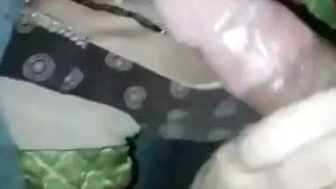 Desi Bhabhi with huge eyelashes sucks her Devar's XXX tool close-up