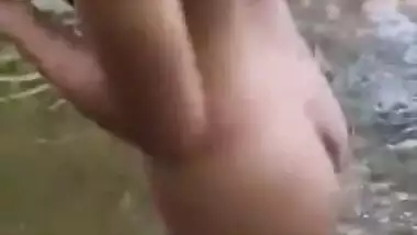 desi couple outdoor full nude and erect dick before fuck