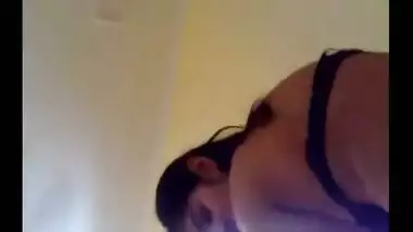 Nice-looking college gal enjoys a romantic home sex session with bf