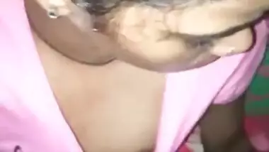 Man comes up to a sleeping Desi babe and XXX touches her nipples