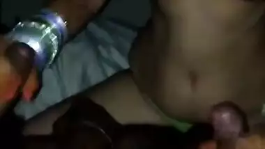 famous desi wife pankhuri playing with 2 cocks hubby record