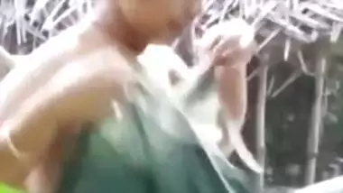 Camera is on and Desi love lays XXX titties open without seeing voyeur