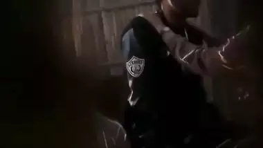 Lovers in restaurant having romance and GF sucking dick