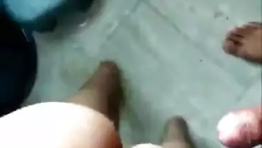 Desi wife Maahi forced to hubby fuck her pussy and ass in bathroom with clear audio