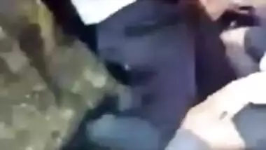 Cute girl outdoor oral sex