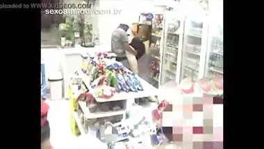 Store Owner Having Anal Sex Recorded In CCTV Camera