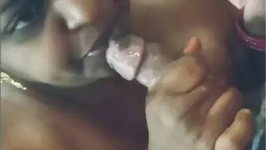 Chubby bhabhi spitting blowjob to husband POV sex