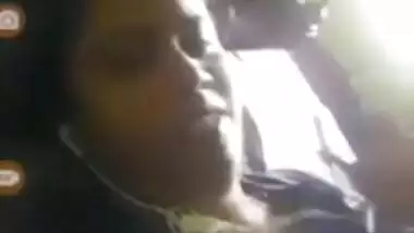 Mustached hubby is glad to see Desi's boobs during the porn video call