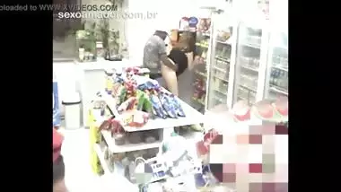 Store Owner Having Anal Sex Recorded In CCTV Camera