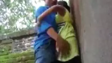 Lewd school girl kissed with BF outdoor In park. Desi voyeur сaught it mms