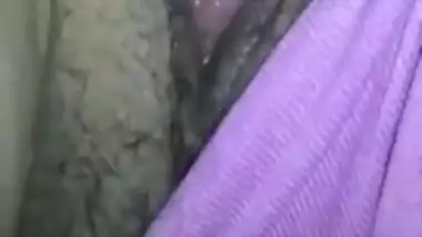 Guy films Desi girlfriend's sex snatch and spreads her XXX pussy lips