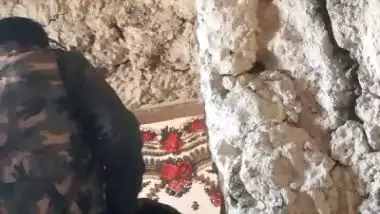 Pashto bhabhi fuck in standing position in rock house