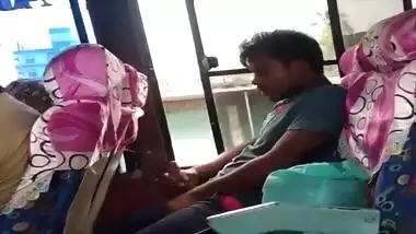 tarki guy masturbating in BUS while knowing side passanger girls recording him