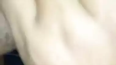 Masked Desi boy touches GF's boobs and licks her hard XXX nipples