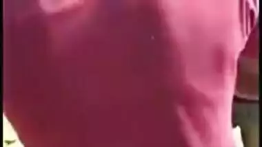 Cheating girlfriend is caught fucking outdoor with lover, Desi mms XXX sex