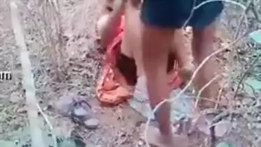 Desi village Randi Bhabhis outdoor fucking with local boy, leak mms porn