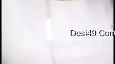 Hot XXX video call with Desi hottie playing with her tits and cunt