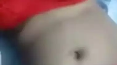 Man sneaks up on sleeping XXX Indian in red bra and touches her sex parts