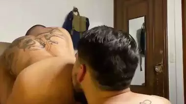 Two gays lick each other’s asshole and fuck in blue film